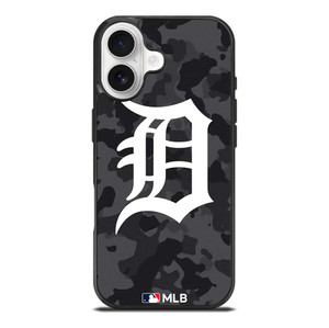 DETROIT TIGERS BASEBALL BLACK CAMO iPhone 17 Case Cover