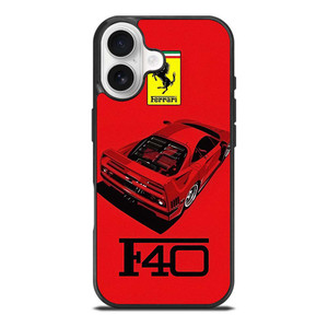FERRARI F40 SUPERCAR LOGO iPhone 17 Case Cover