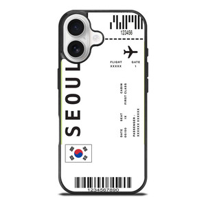 FLIGHT TICKETS SEOUL SOUTH KOREA iPhone 17 Case Cover