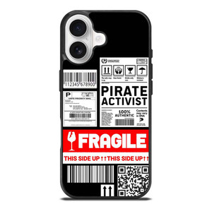 FRAGILE STAMP BARCODE LABELS iPhone 17 Case Cover