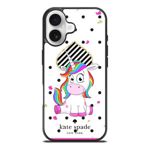 KATE SPADE NEW YORK LOGO CUTE UNICORN iPhone 17 Case Cover