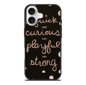 KATE SPADE NEW YORK QUOTES POLKADOT iPhone 17 Case Cover
