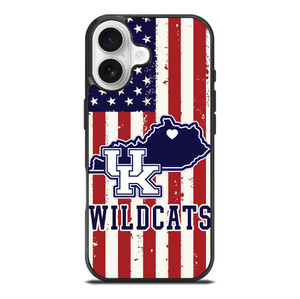 KENTUCKY WILDCATS AMERICAN FLAG iPhone 17 Case Cover