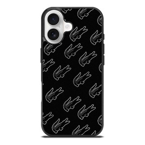 LACOSTE BLACK WHITE iPhone 17 Case Cover