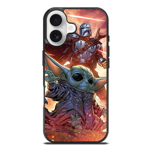 MANDALORIAN AND BABY YODA STAR WARS iPhone 17 Case Cover