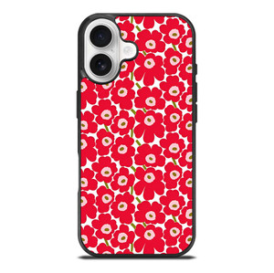 MARIMEKO PATTERN RED POPPY FLOWER iPhone 17 Case Cover