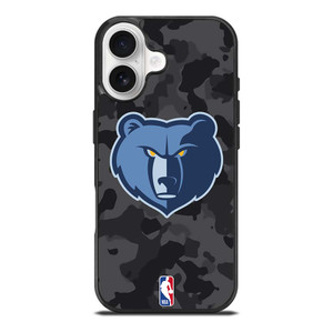 MEMPHIS GRIZZLIES BLACK CAMO iPhone 17 Case Cover