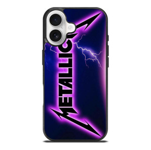 METALLICA ROCK BAND VIOLET LIGHTNING iPhone 17 Case Cover