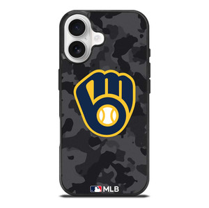 MILWAUKEE BREWERS BASEBALL BLACK CAMO iPhone 17 Case Cover