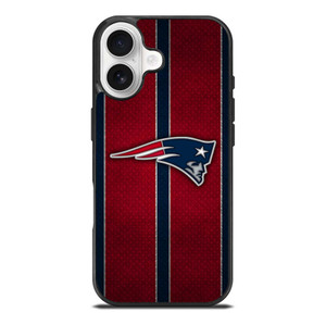NEW ENGLAND PATRIOTS NFL METAL STRIPE iPhone 17 Case Cover