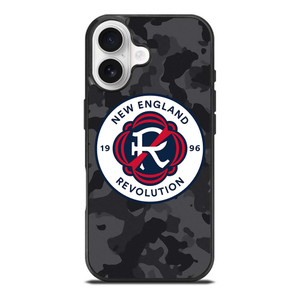 NEW ENGLAND REVOLUTION MLS BLACK CAMO iPhone 17 Case Cover