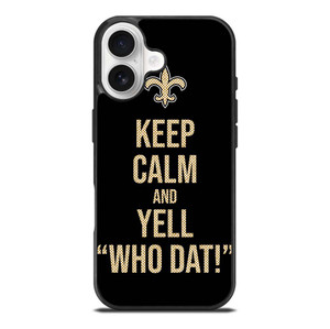 NEW ORLEANS SAINTS NFL FOOTBALL WHO DAT CHANTS 2 iPhone 17 Case Cover