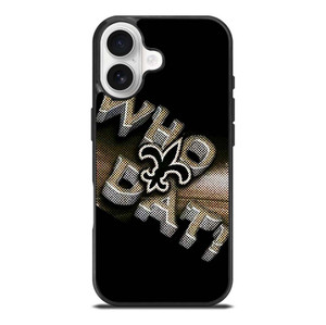 NEW ORLEANS SAINTS NFL FOOTBALL WHO DAT CHANTS iPhone 17 Case Cover