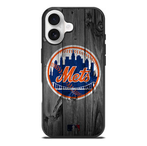 NEW YORK METS BASEBALL MLB WOOD LOGO iPhone 17 Case Cover