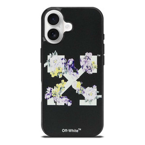 OFF WHITE FLORAL LOGO iPhone 17 Case Cover