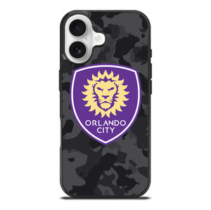 ORLANDO CITY SC MLS BLACK CAMO iPhone 17 Case Cover