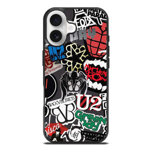 PUNK ROCK BAND COLLAGE iPhone 17 Case Cover