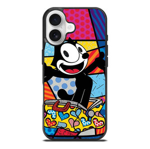 ROMERO BRITTO FELIX THE CAT ART iPhone 17 Case Cover