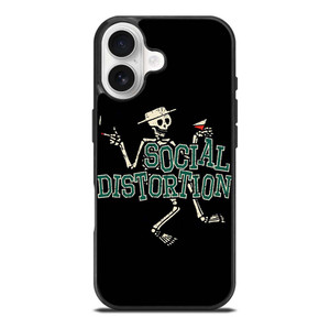 SOCIAL DISTORTION SKULL ART iPhone 17 Case Cover