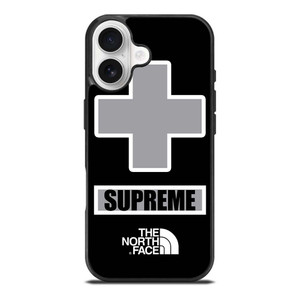 SUPREME X THE NORTH FACE GREY iPhone 17 Case Cover