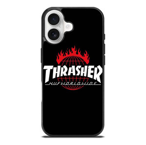THRASHER HUF WORLDWIDE LOGO iPhone 17 Case Cover