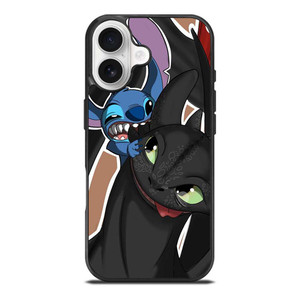 TOOTHLESS AND STITCH PLAY iPhone 17 Case Cover