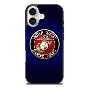 UNITED STATES US MARINE CORPS LOGO BLUE iPhone 17 Case Cover