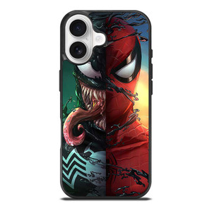 VENOM V SPIDERMAN FACE SUPERHERO MARVEL COMICS iPhone 17 Case Cover