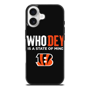 WHO DEY CINCINNATI BENGALS NFL iPhone 17 Case Cover WHO DEY CINCINNATI BENGALS NFL iPhone 17 Case Cover