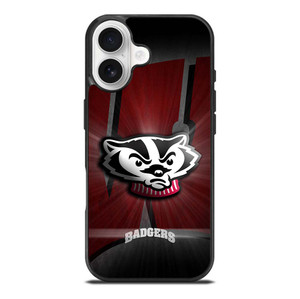 WISCONSIN BADGERS FOOTBALL LOGO iPhone 17 Case Cover WISCONSIN BADGERS FOOTBALL LOGO iPhone 17 Case Cover