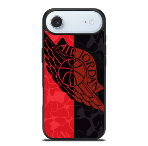 AIR JORDAN RED BLACK BAPE iPhone Air Case Cover