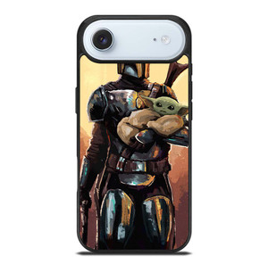 BABY YODA AND THE MANDALORIAN STAR WARS ART iPhone Air Case Cover