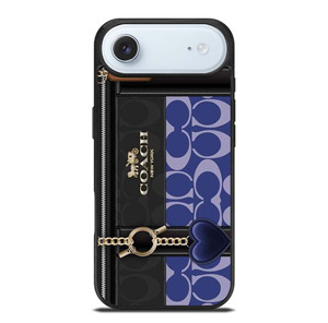 COACH NEW YORK LOGO BLUE BAG iPhone Air Case Cover