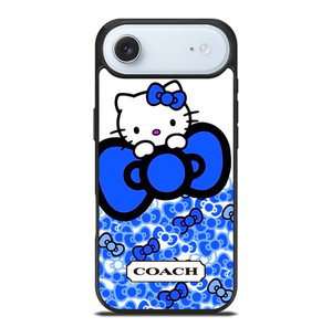 COACH NEW YORK LOGO HELLO KITTY BLUE TIE BOW iPhone Air Case Cover
