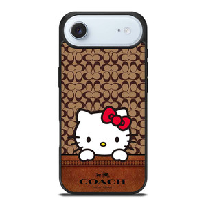COACH NEW YORK LOGO HELLO KITTY BROWN iPhone Air Case Cover