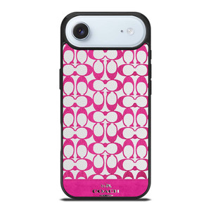 COACH NEW YORK LOGO PATTERN PINK EMBLEM iPhone Air Case Cover