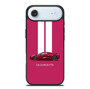 CORVETTE CAR C8 PINK iPhone Air Case Cover