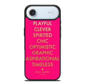KATE SPADE NEW YORK QUOTES PINK iPhone Air Case Cover