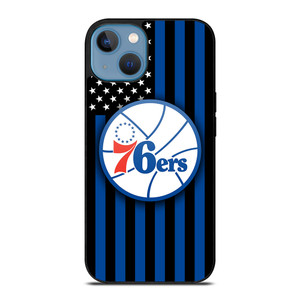 PHILADELPHIA 76ERS NBA USA FLAG iPhone 13 Case Cover PHILADELPHIA 76ERS NBA USA FLAG iPhone 13 Case Cover