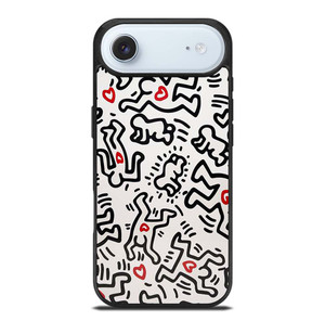 KEITH HARING ART HEART FIGURES iPhone Air Case Cover