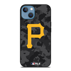 PITTSBURGH PIRATES BASEBALL BLACK CAMO iPhone 13 Case Cover PITTSBURGH PIRATES BASEBALL BLACK CAMO iPhone 13 Case Cover