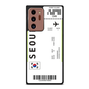 FLIGHT TICKETS SEOUL SOUTH KOREA Samsung Galaxy Note 20 Ultra Case Cover