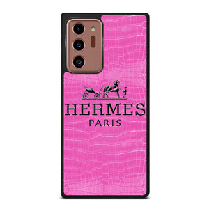 HERMES PARIS PINK LEATHER Samsung Galaxy Note 20 Ultra Case Cover