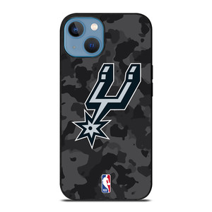 SAN ANTONIO SPURS BLACK CAMO iPhone 13 Case Cover