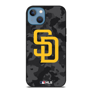 SAN DIEGO PADRES BASEBALL BLACK CAMO iPhone 13 Case Cover SAN DIEGO PADRES BASEBALL BLACK CAMO iPhone 13 Case Cover