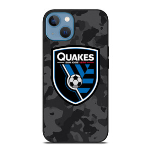 SAN JOSE EARTHQUAKES MLS BLACK CAMO iPhone 13 Case Cover