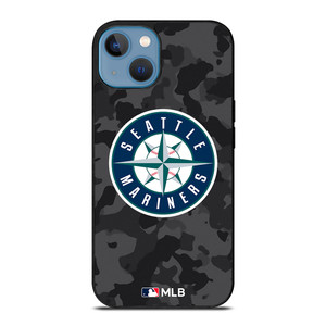 SEATTLE MARINERS BASEBALL BLACK CAMO iPhone 13 Case Cover