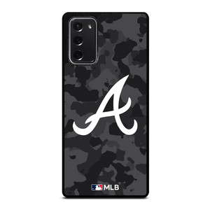 ATLANTA BRAVES BASEBALL BLACK CAMO Samsung Galaxy Note 20 Case Cover