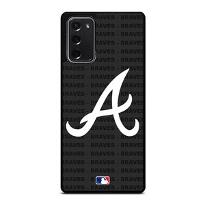 ATLANTA BRAVES BASEBALL BLACK Samsung Galaxy Note 20 Case Cover
