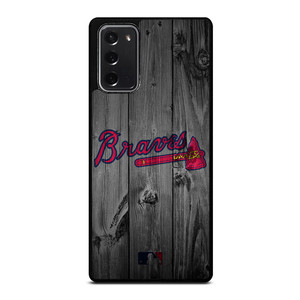 ATLANTA BRAVES BASEBALL MLB WOOD LOGO Samsung Galaxy Note 20 Case Cover